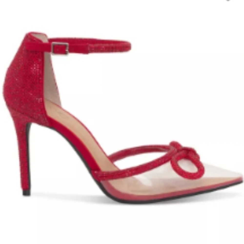 Red Rhinestone heels 👠 - Picture 2 of 12
